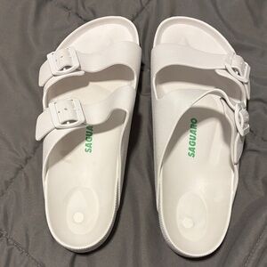 SAGUARO Men's White Sandals